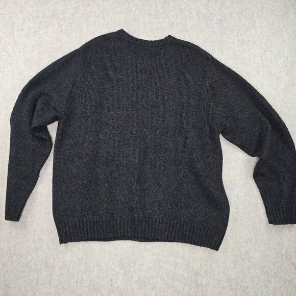 Basic Editions XL Nordic Pattern Charcoal Sweater - Picture 2 of 7
